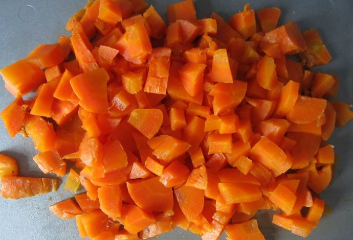 вареная морковь